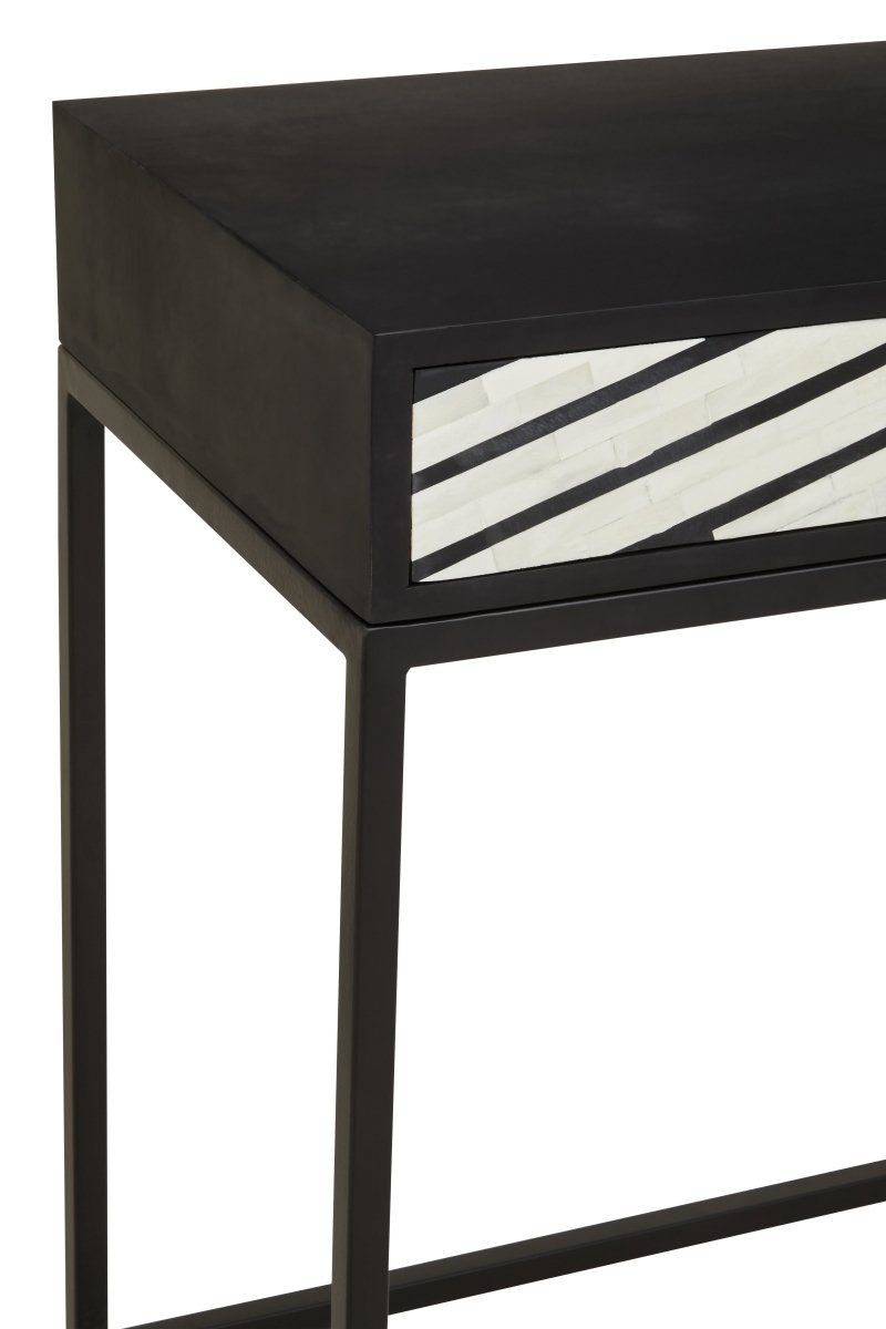 Allora Two Drawer Console Table | Bone Inlay - OPULENT Co