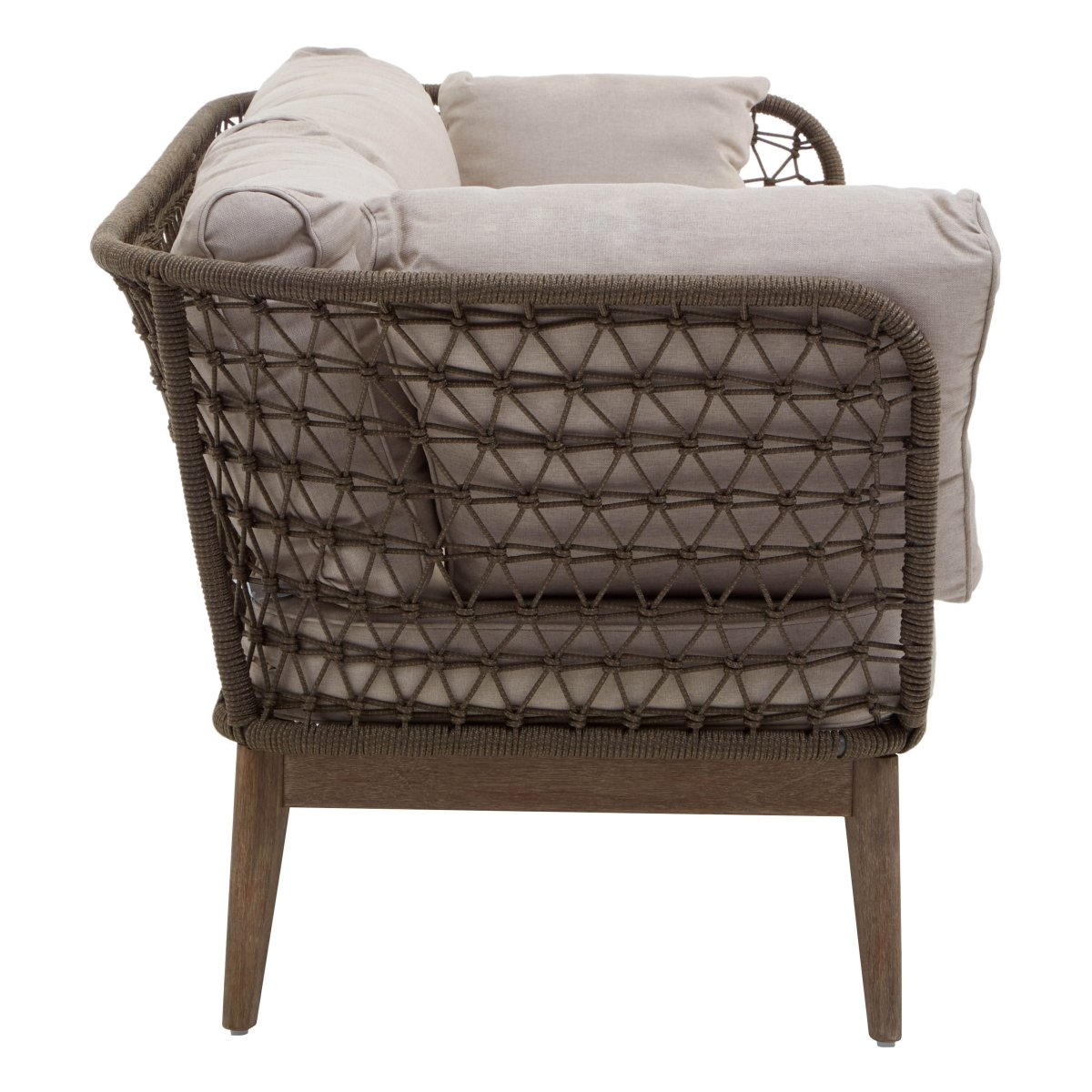 Aurora 3 Seater Bronze and Charcoal Sofa - OPULENT co