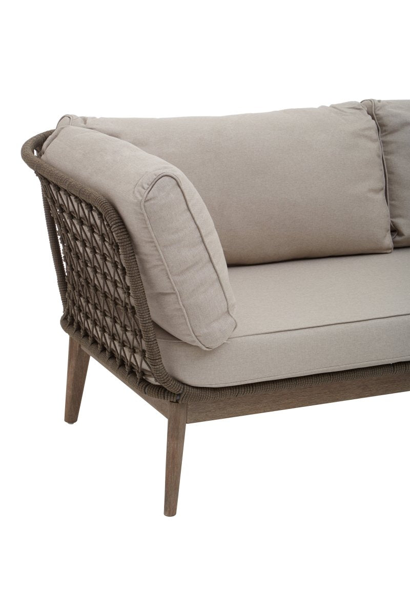 Aurora 3 Seater Bronze and Charcoal Sofa - OPULENT co