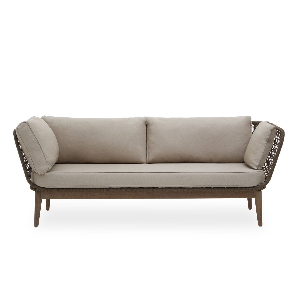 Aurora 3 Seater Bronze and Charcoal Sofa - OPULENT co