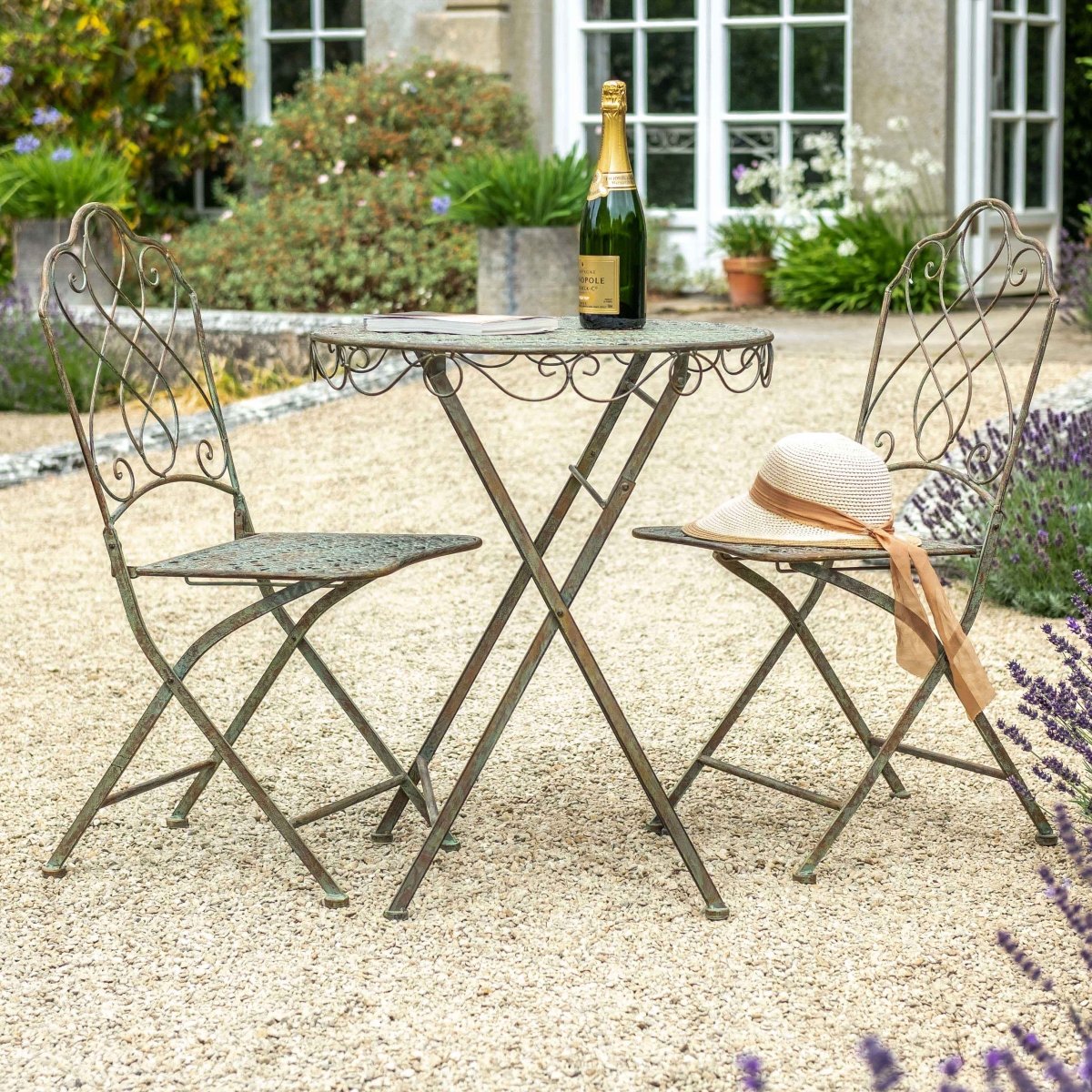 AVALON BISTRO Metal SET | Antique Green - OPULENT co