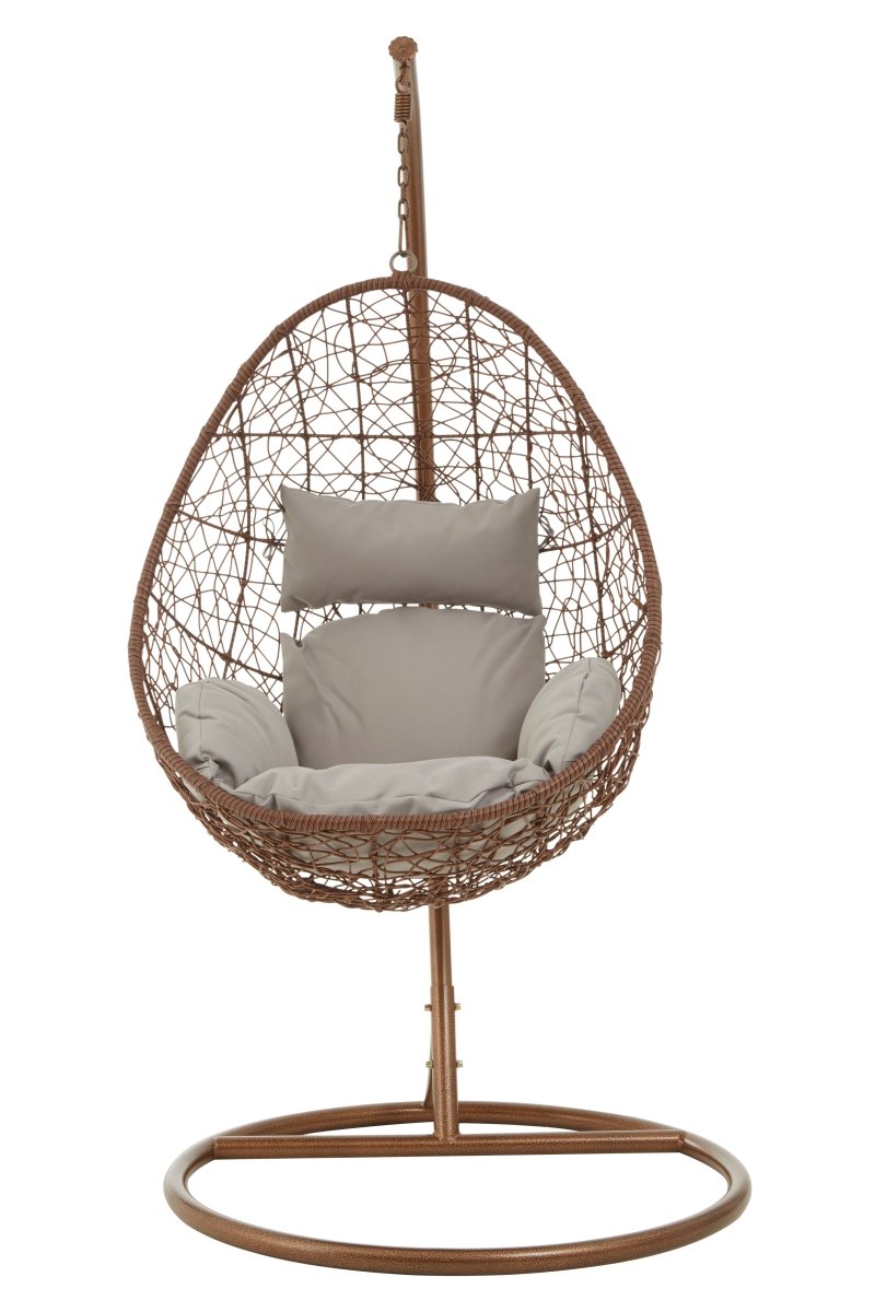 Bali Brown Rattan Hanging Chair - OPULENT co