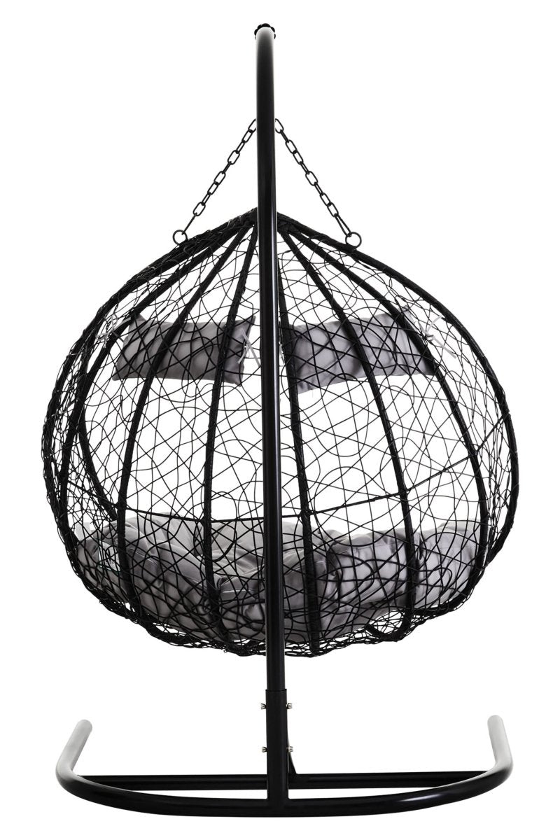 Bali Double Black Hanging Chair - OPULENT co