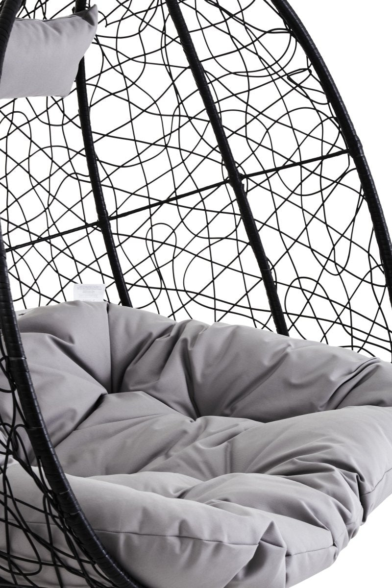 Bali Double Black Hanging Chair - OPULENT co