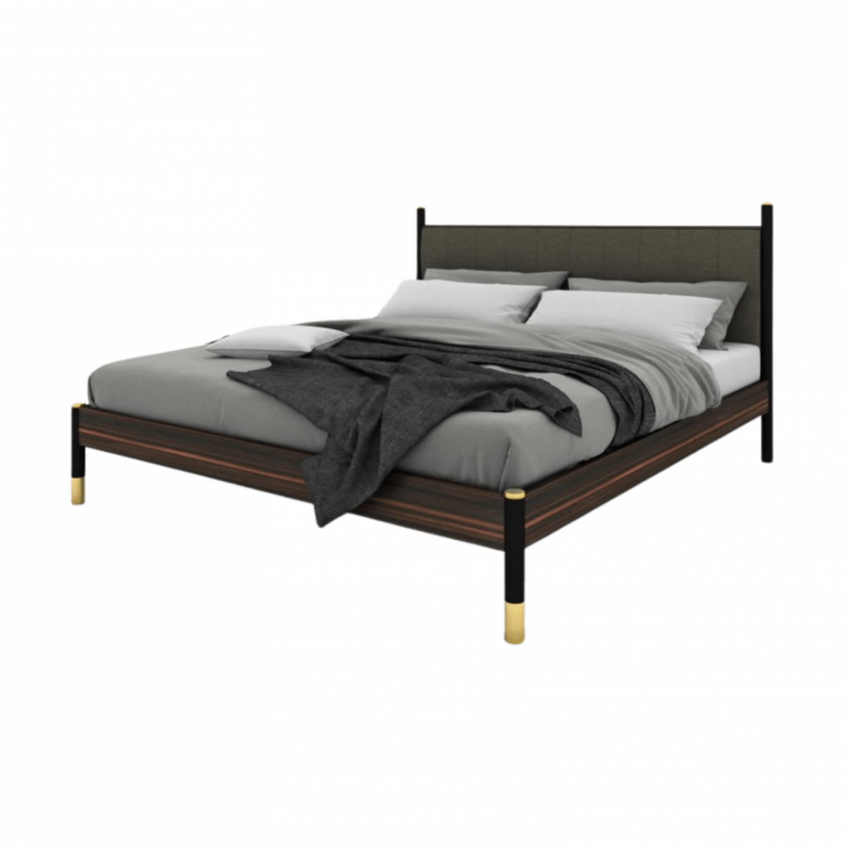 Bali Kingsize Bed - Bali Bed In Grey - OPULENT co