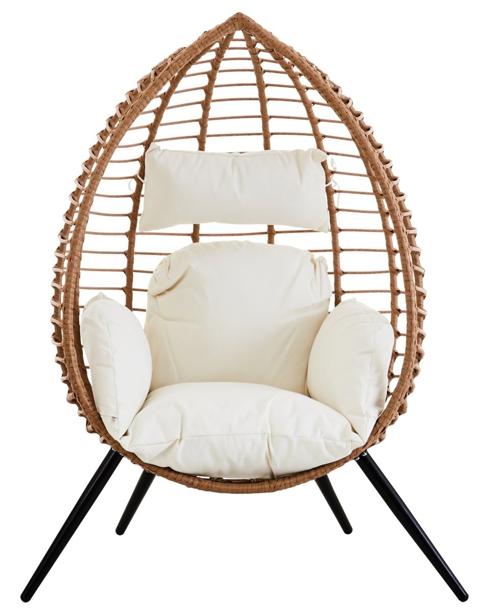 Bali Natural Rattan Effect Hanging Chair - OPULENT co