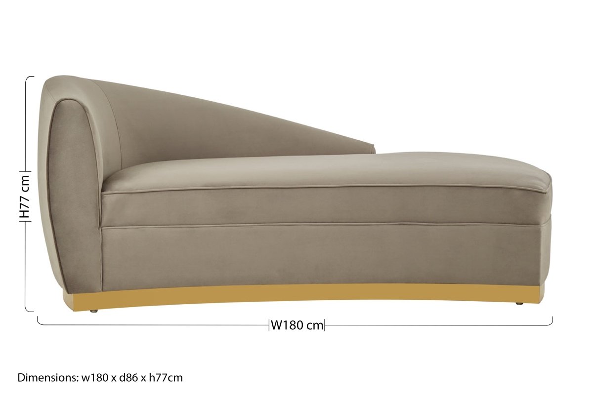Batik Grey Left Arm Chaise Longue - OPULENT co