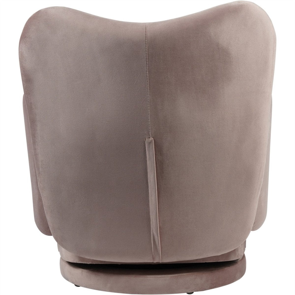 Bingham Upholstered Swivel Chair Soft Velvet Dusky Pink - OPULENT co