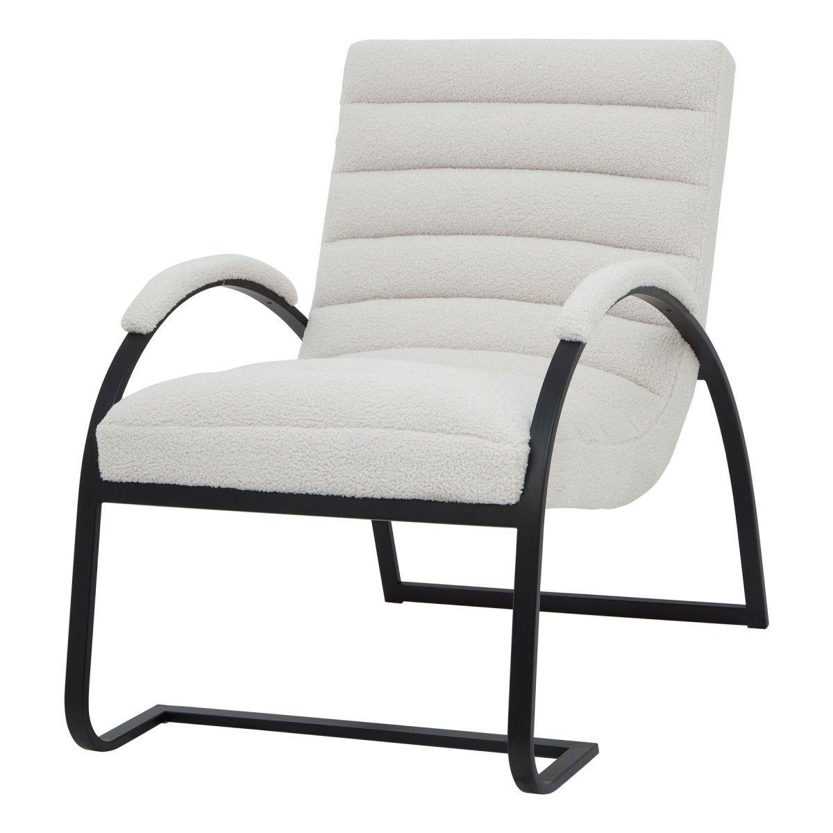 Boucle Ribbed Ark Chair - OPULENT co