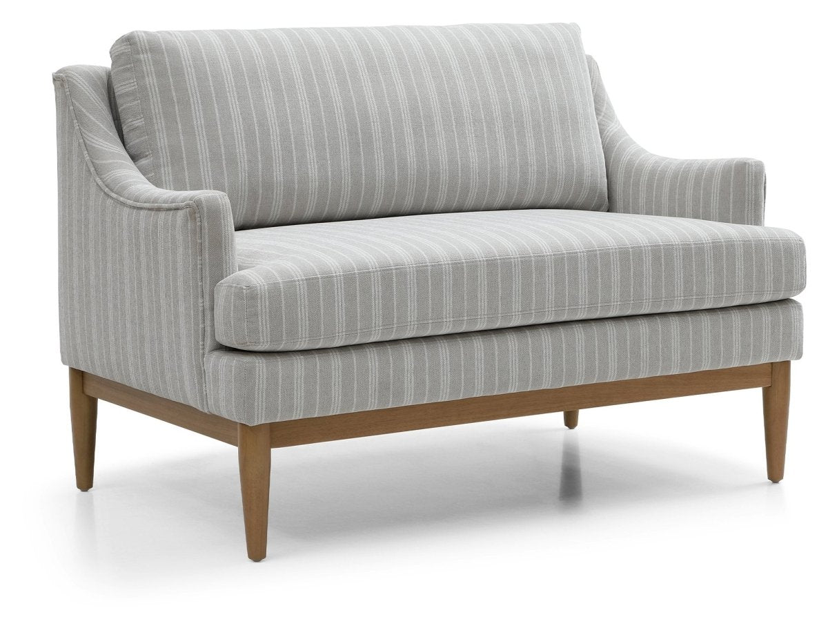 Briar 2 seater 'Loveseat' - Natural Stripe Chenille - OPULENT co