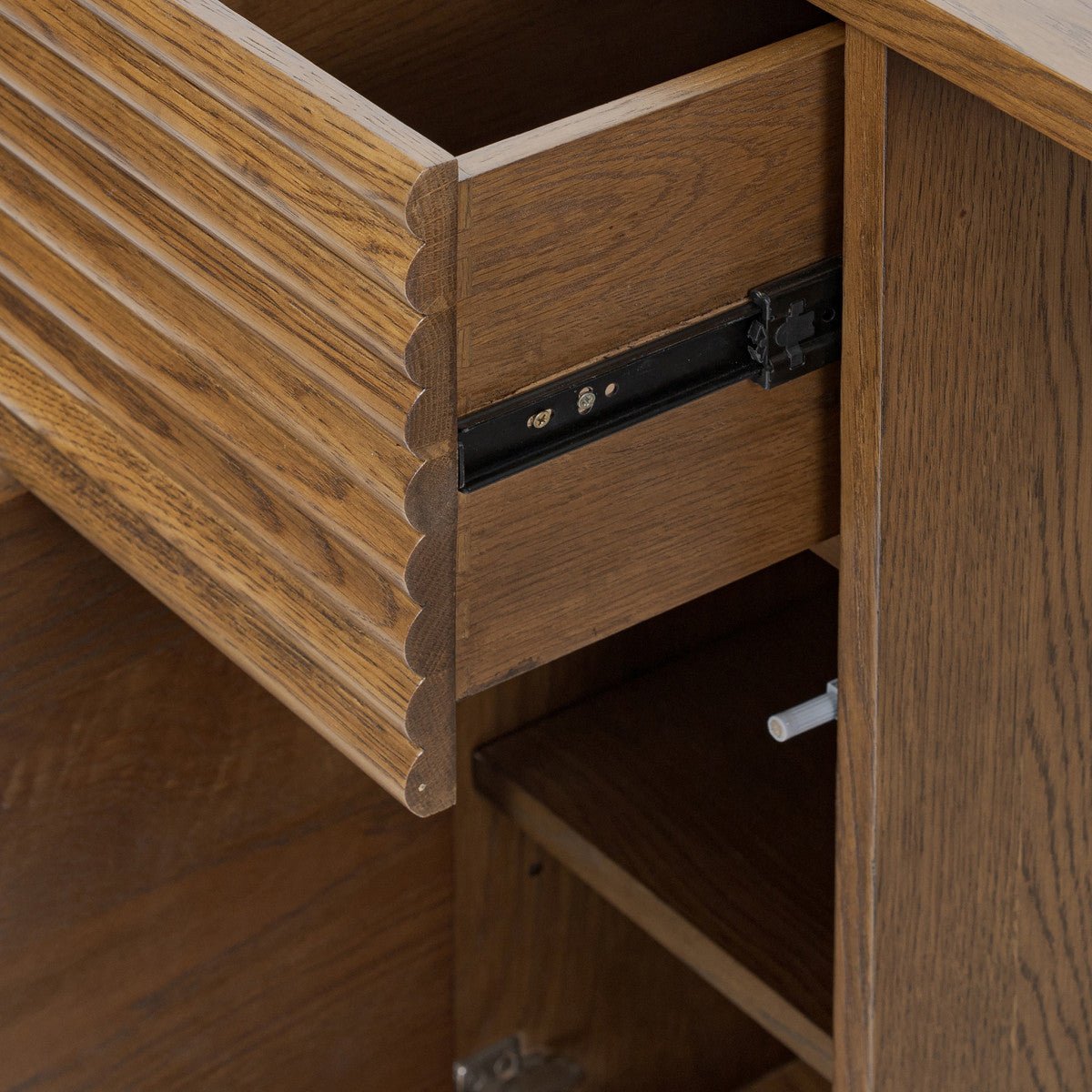 Charlton Ribbed Walnut Desk - OPULENT co
