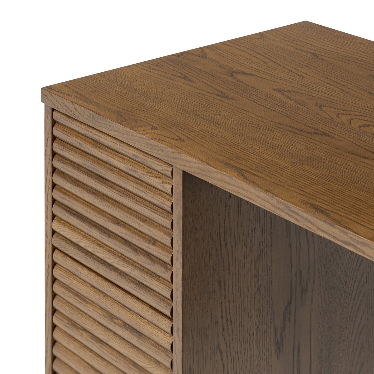 Charlton Ribbed Walnut Desk - OPULENT co