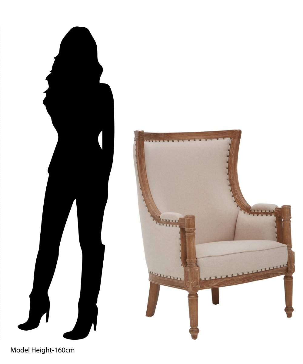 Cordoba High Back Cream Chair - OPULENT co