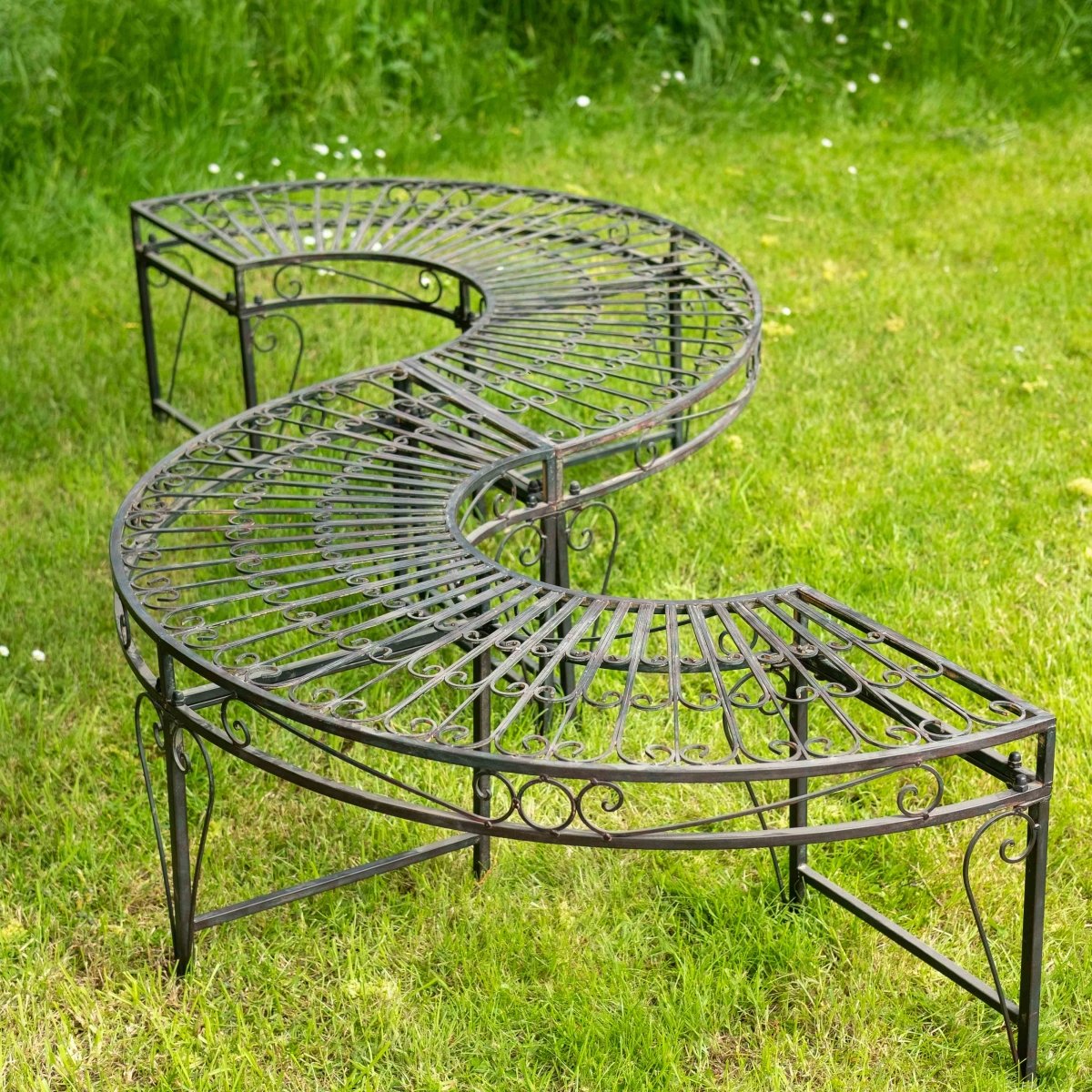 Curved Seats (Pair) | Vintage Iron - OPULENT co
