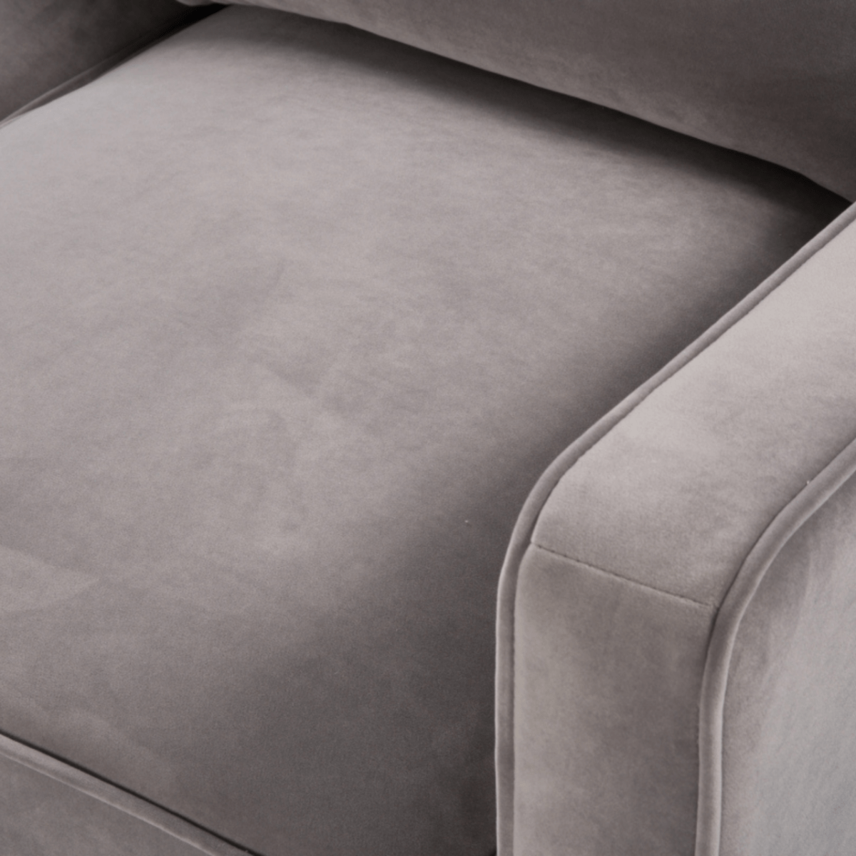 Daffy 2 Seater Sofa - Stone Grey Velvet - OPULENT co