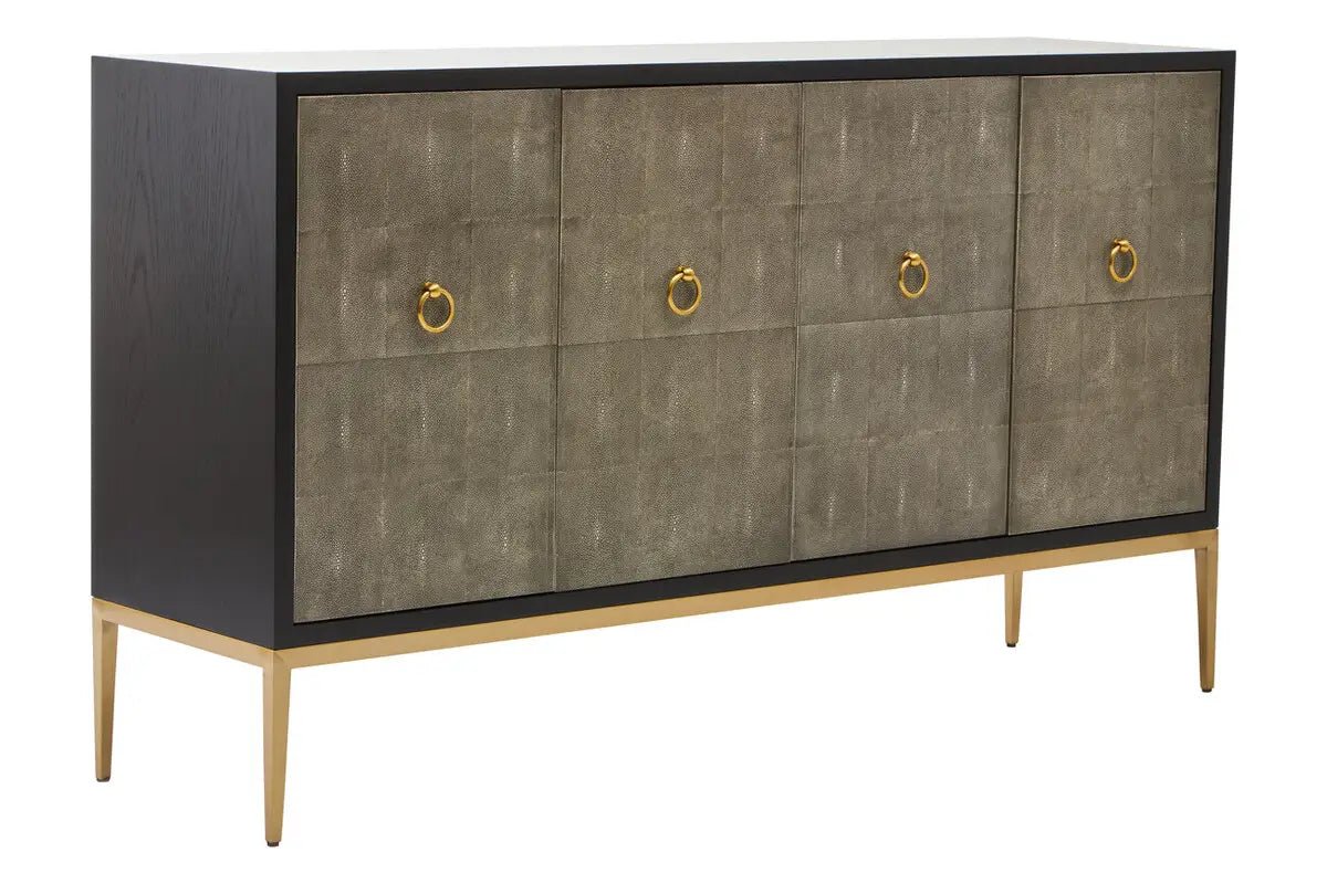 Derutian Grey Shagreen Sideboard - OPULENT co