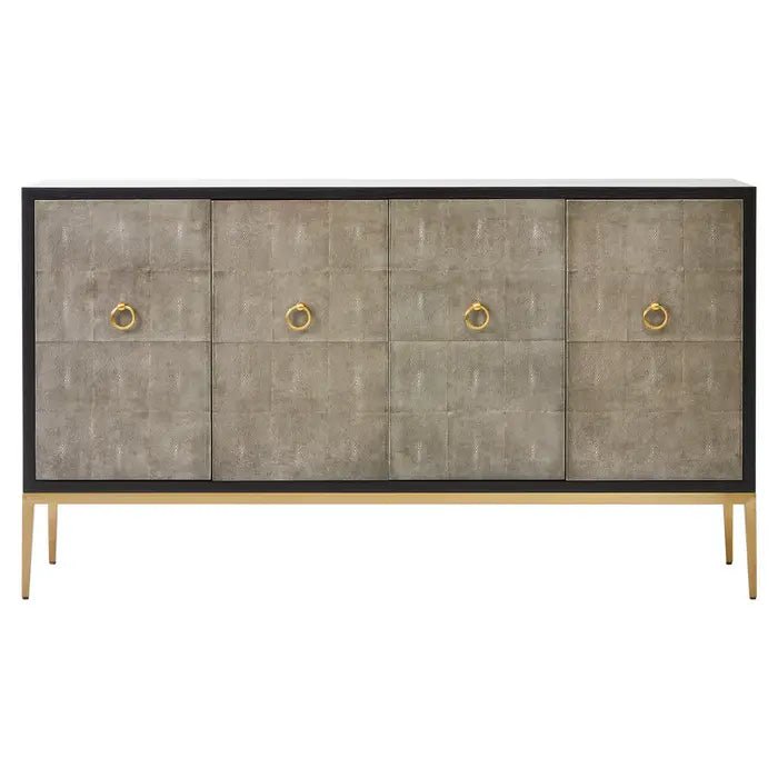 Derutian Grey Shagreen Sideboard - OPULENT co