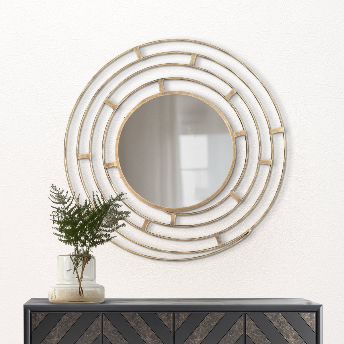 Echo Iron Wall Mirror - OPULENT Co
