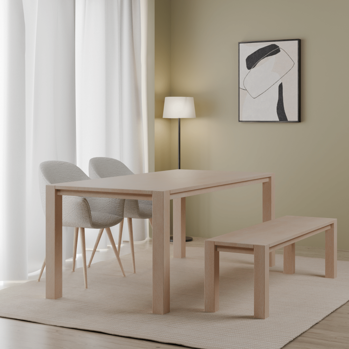 Edward Mango Wood Dining Table - OPULENT Co