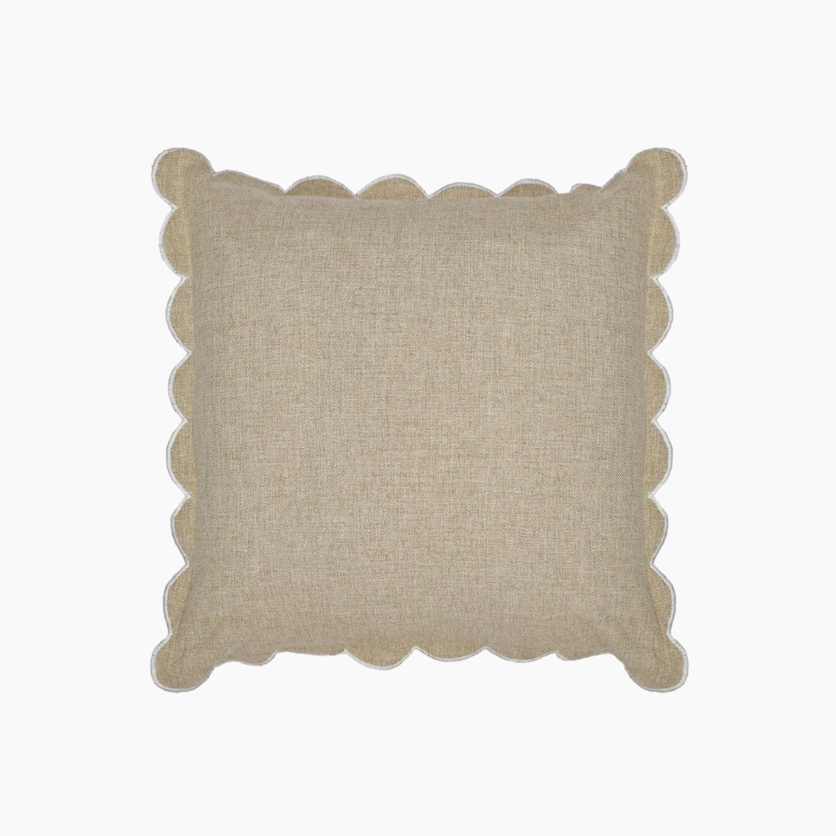 Elsie Cotton - Linen Beige Cushion - OPULENT Co
