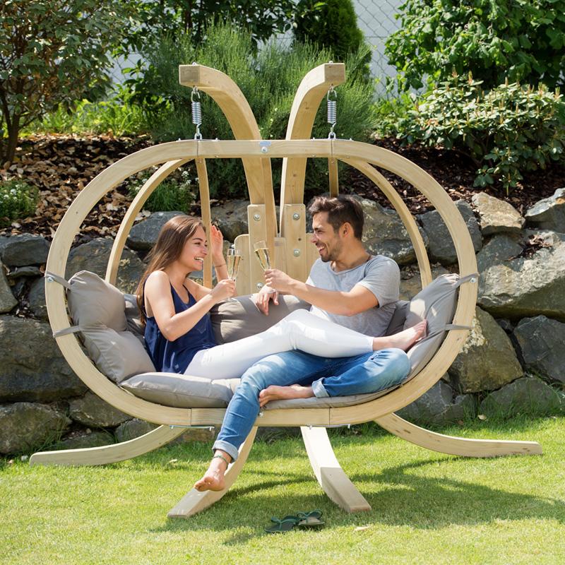 Globo Royal Double Hanging Egg Chair Set