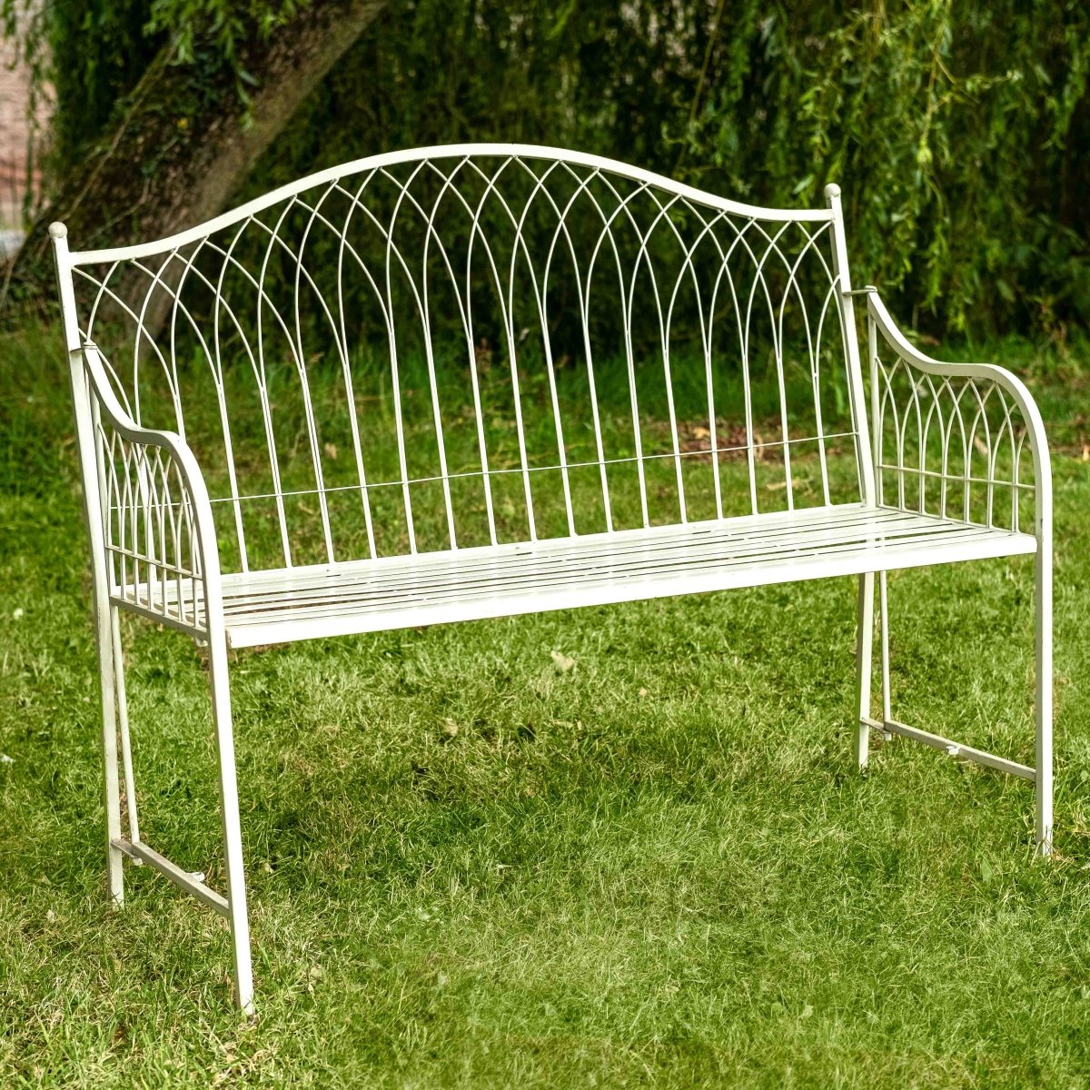 Hampton Bench | Cream - OPULENT co