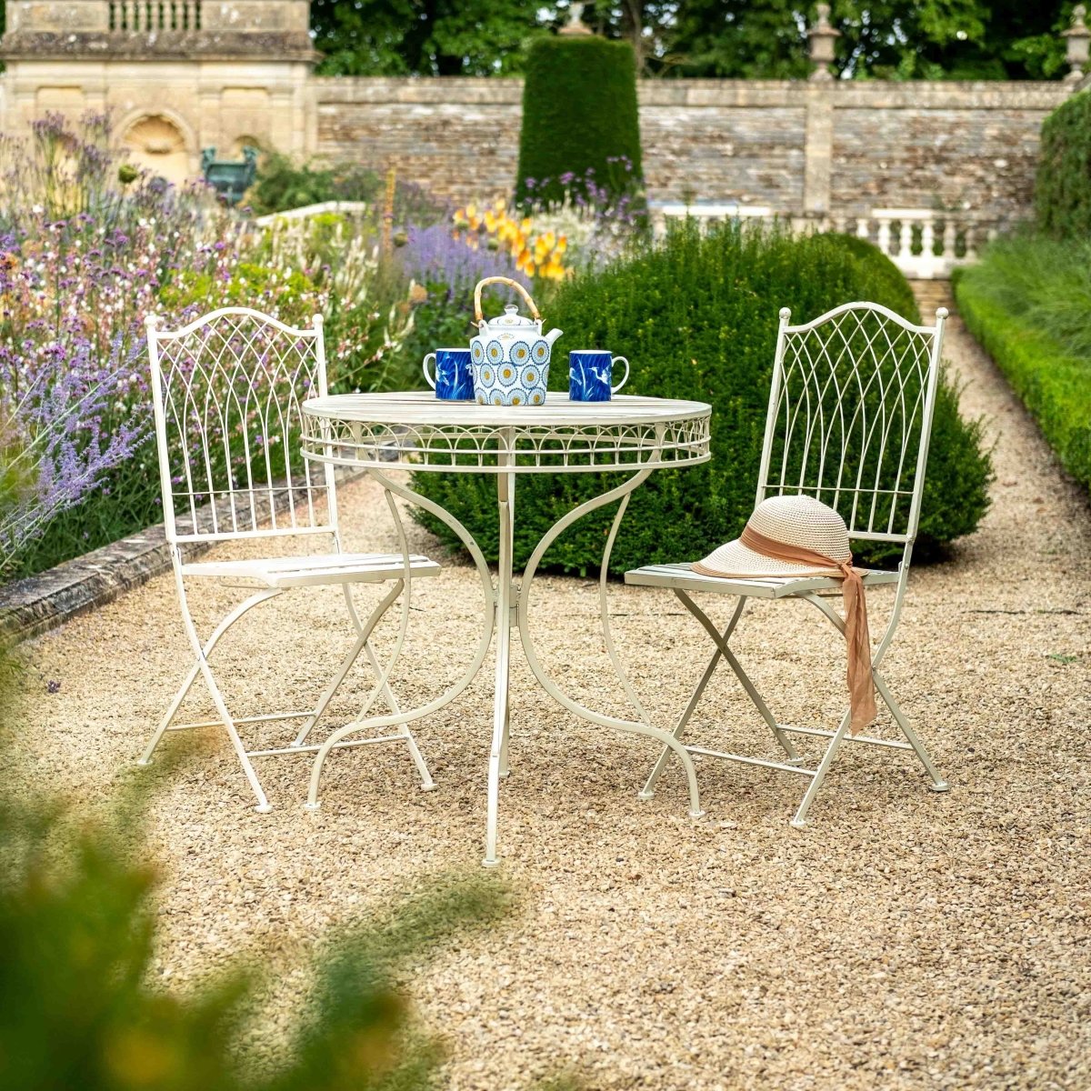 Hampton Bistro Set | Cream - OPULENT co