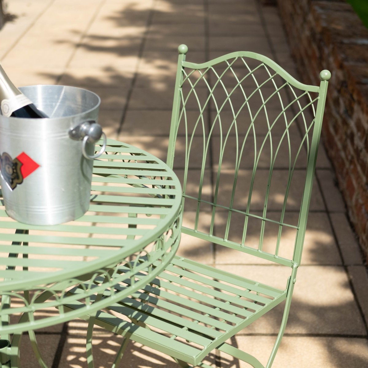 Hampton Bistro Set | Soft Green - OPULENT co