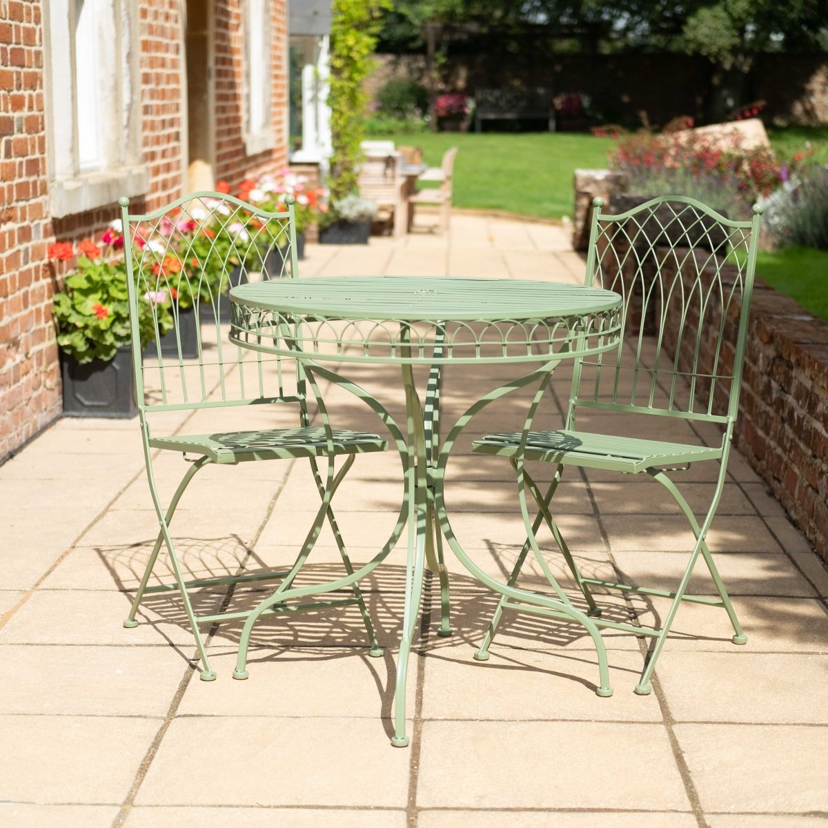 Hampton Bistro Set | Soft Green - OPULENT co