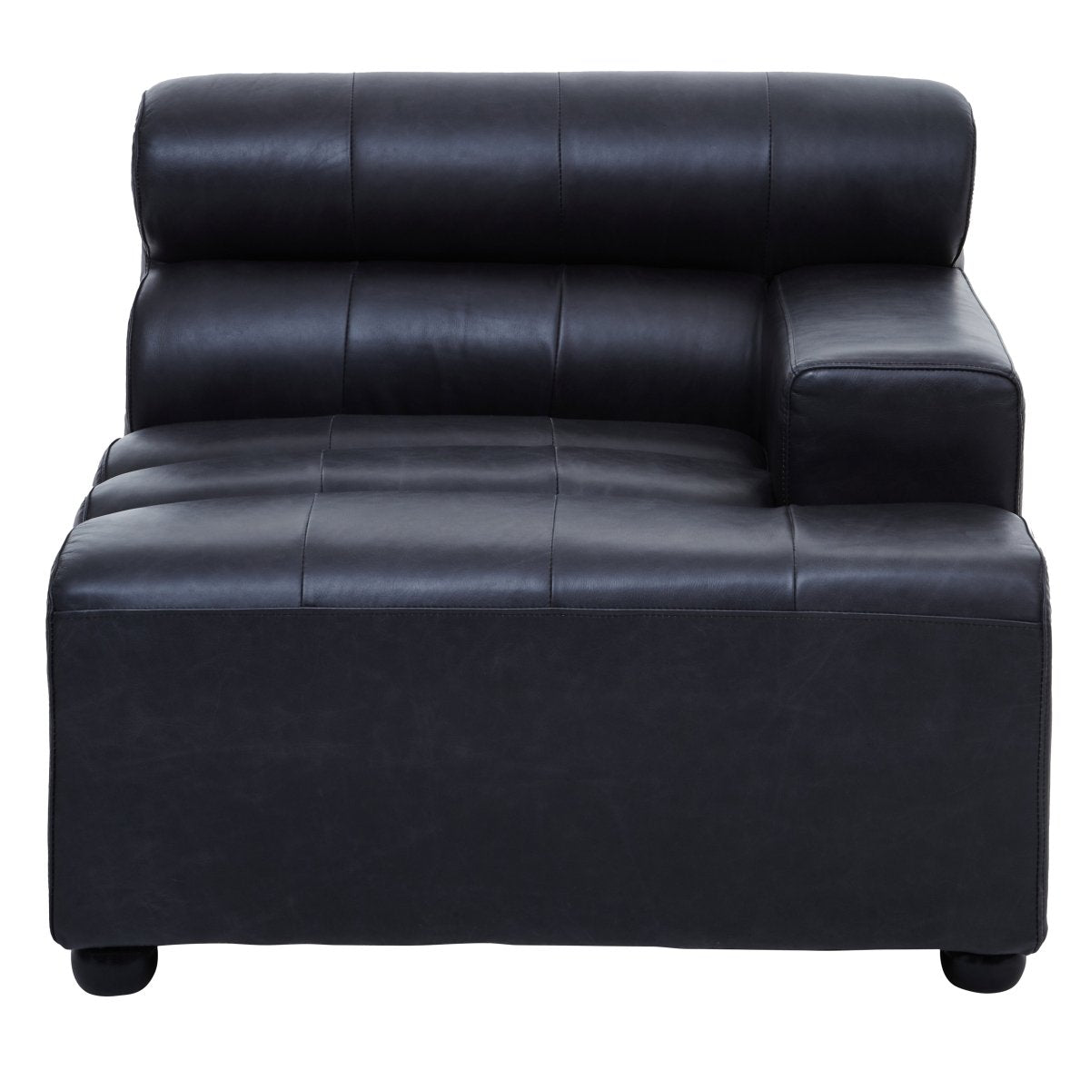 Imperial Left Arm Leather Seat Sofa - OPULENT co