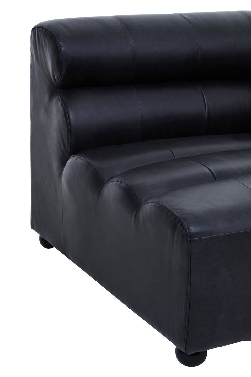 Imperial Left Arm Leather Seat Sofa - OPULENT co