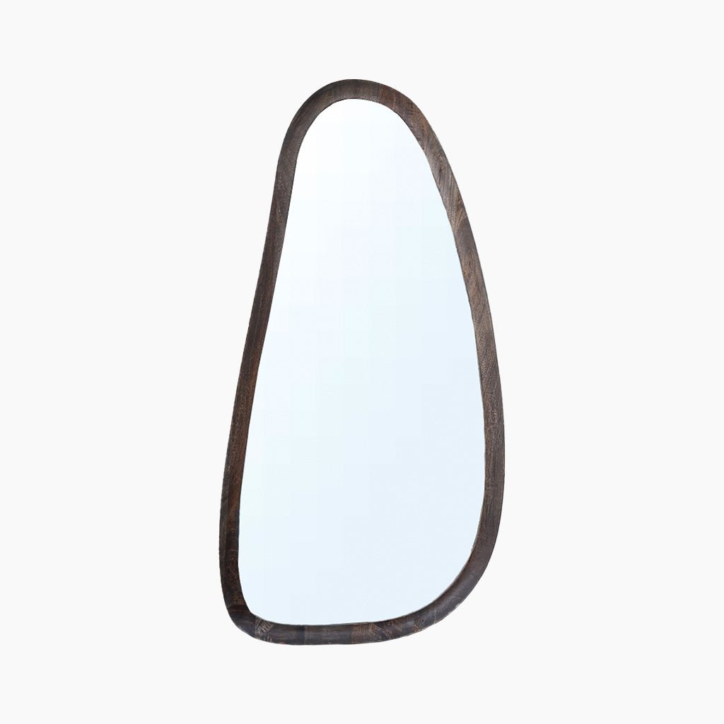Inayat Asymmetrical Wooden Mirror - OPULENT Co