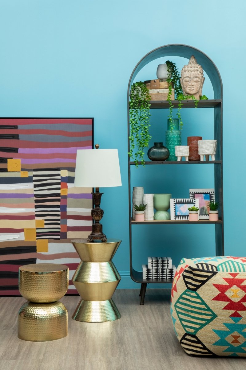 Kefena Multicolour Pouffe - OPULENT co
