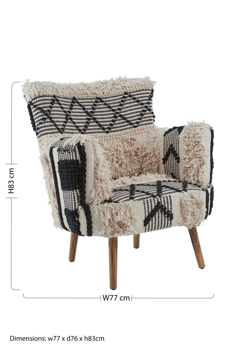 Kefena Shaggy Chair - OPULENT co
