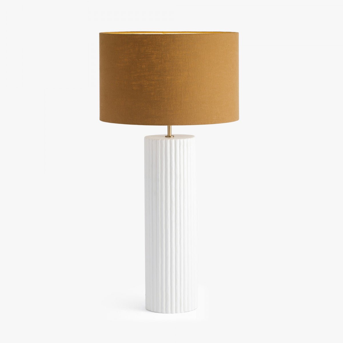 Lamp - Large Ribbed Gesso - OPULENT co