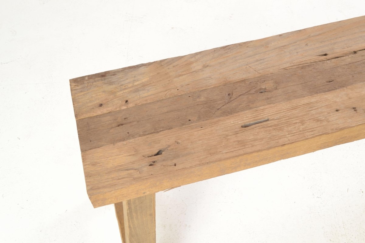 Large 1.8m Rustic Teak Bench - OPULENT Co