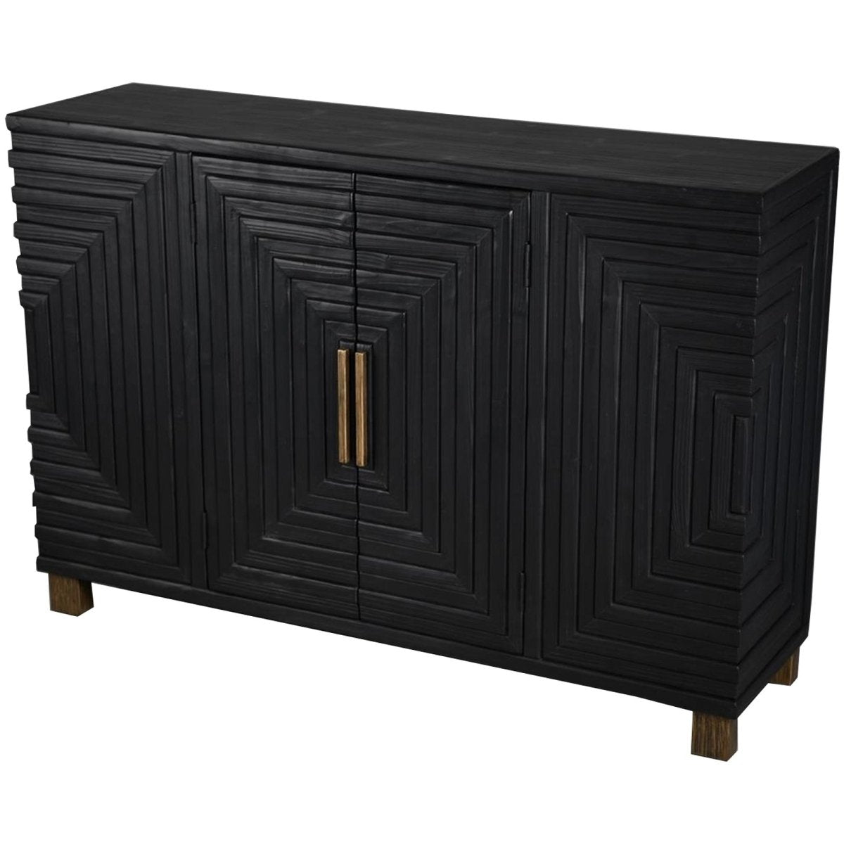 Lennox Black 2 Door Sideboard - OPULENT Co