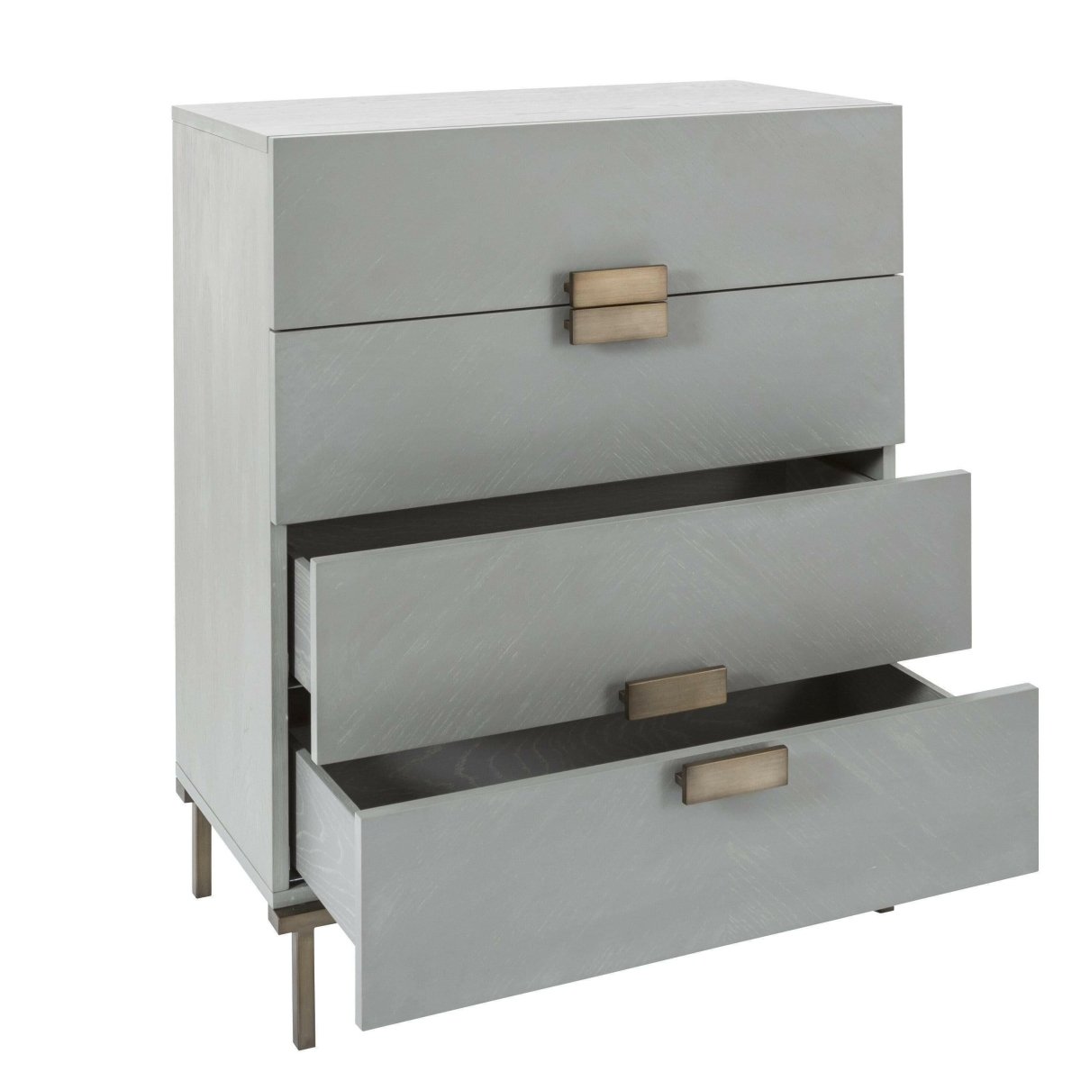 Lilly 4 Drawer Chest - Grey - OPULENT co