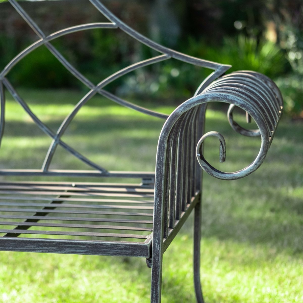 Lutyn Bench | Antique Green Rust - OPULENT co