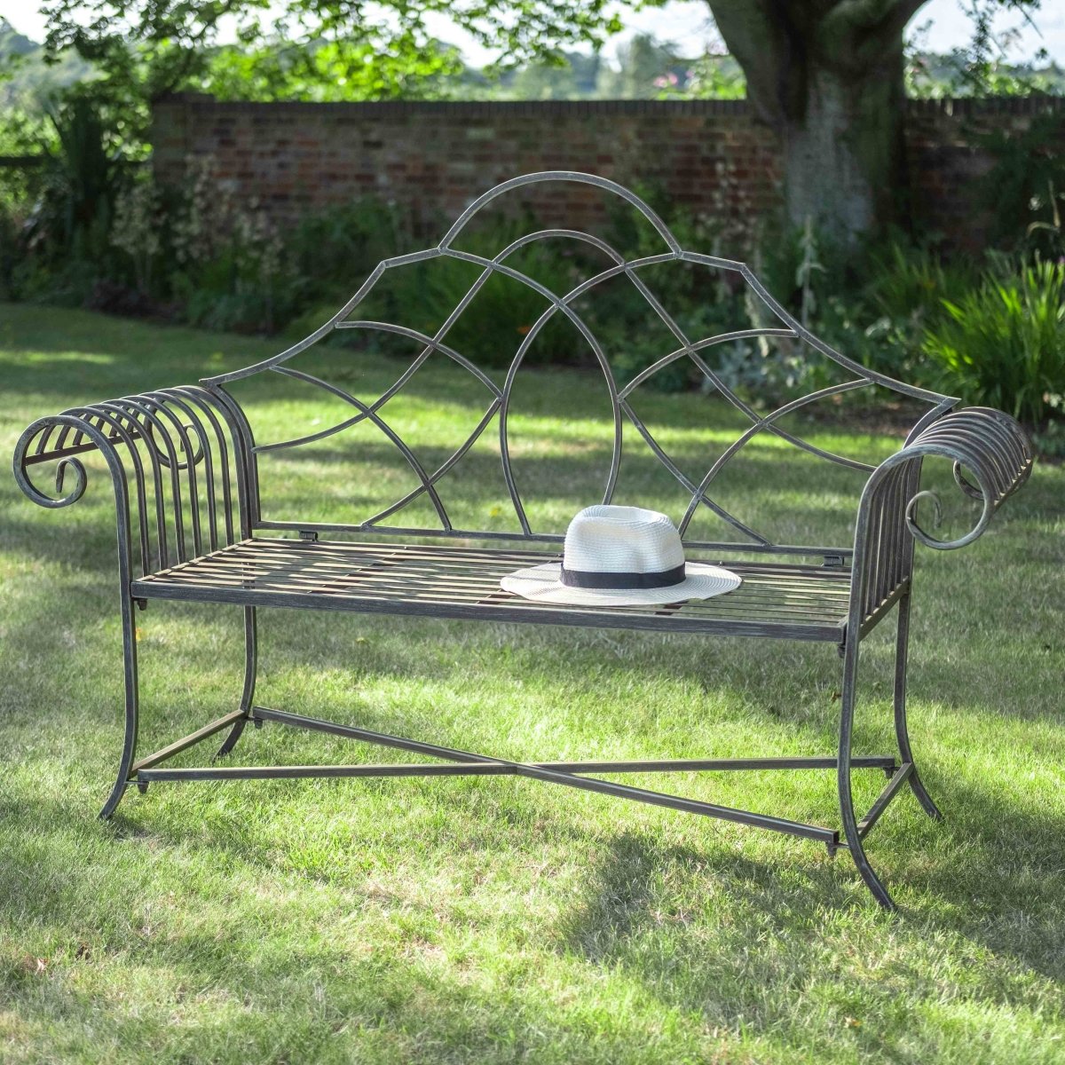 Lutyn Bench | Antique Green Rust - OPULENT co