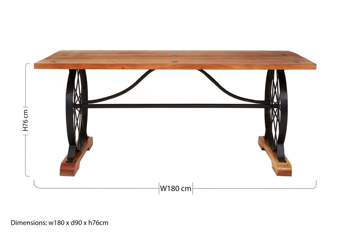 Marlow Acacia Wood Dining Table - OPULENT co