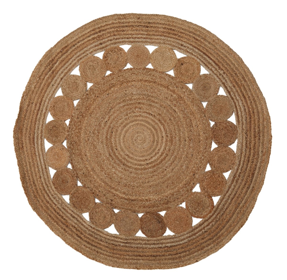Matto Demir Round Natural Jute Rug - OPULENT Co