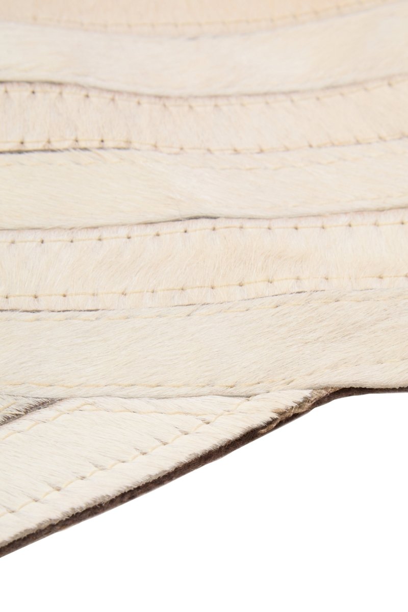 Matto Safira Large Natural Hair On Leather Rug - OPULENT Co