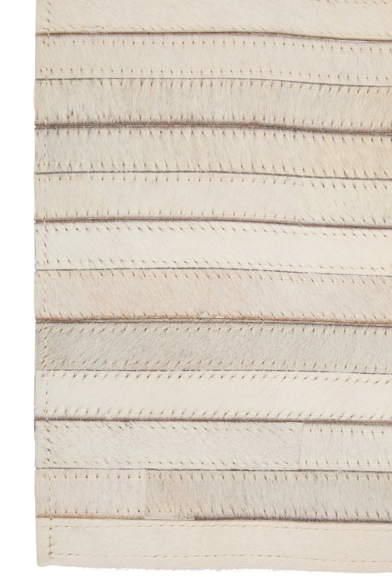 Matto Safira Small Natural Hair On Leather Rug - OPULENT Co