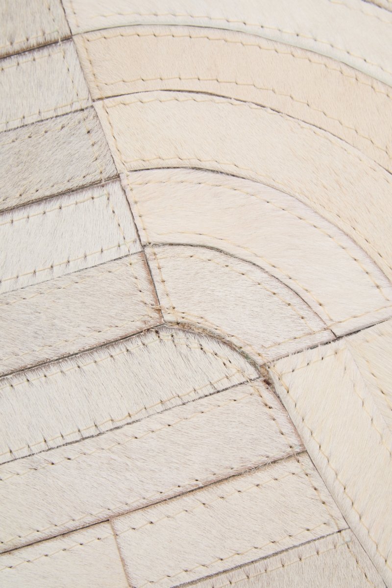 Matto Safira Small Natural Hair On Leather Rug - OPULENT Co