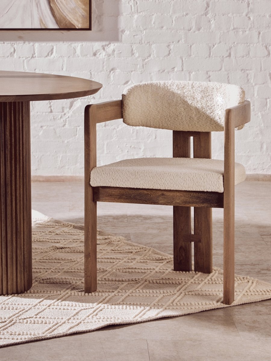 Morello Grey Mango Wood Chair - OPULENT Co