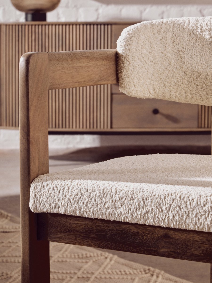 Morello Grey Mango Wood Chair - OPULENT Co