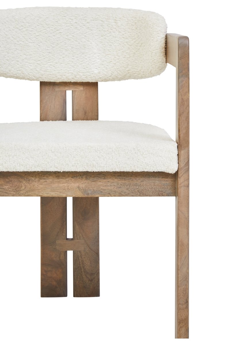 Morello Grey Mango Wood Chair - OPULENT Co