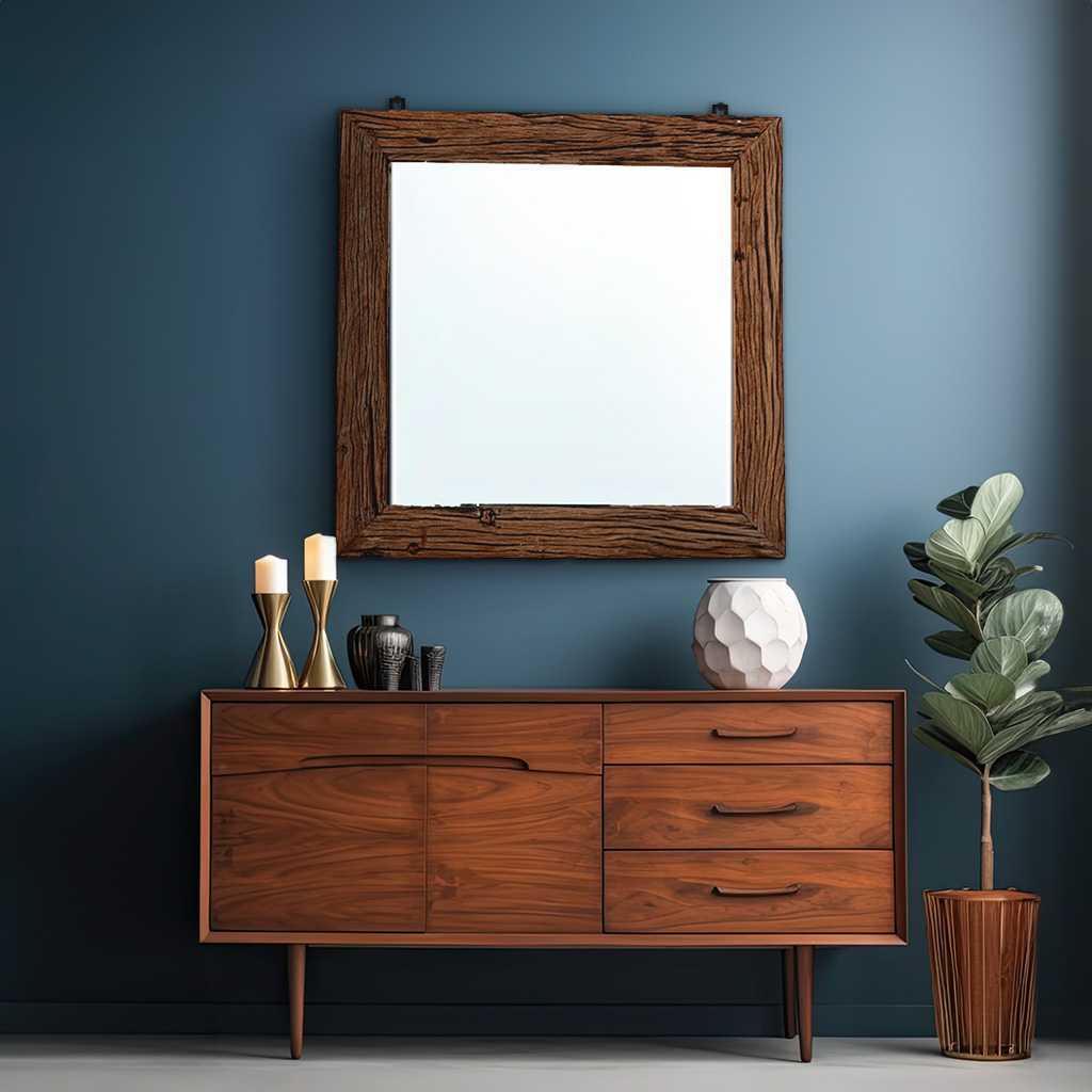 Muar Reclaimed Wood Mirror Frame - OPULENT Co
