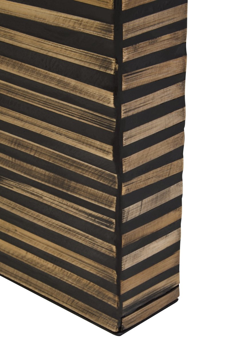 Nivara Bamboo Inlay Curved Console Table - OPULENT Co